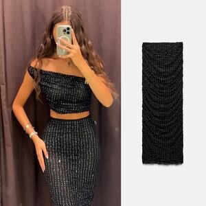 Zara Jewel Lace Midi Skirt Collection